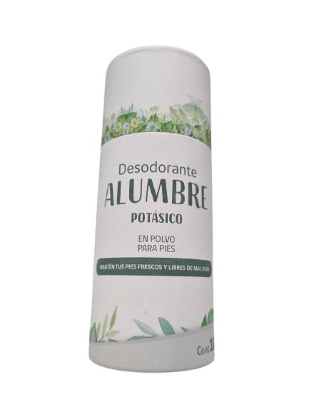Desodorante Alumbre en Polvo x 100 g Farmex-Fonasa-Persistente